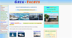 Desktop Screenshot of greg-yachts.com